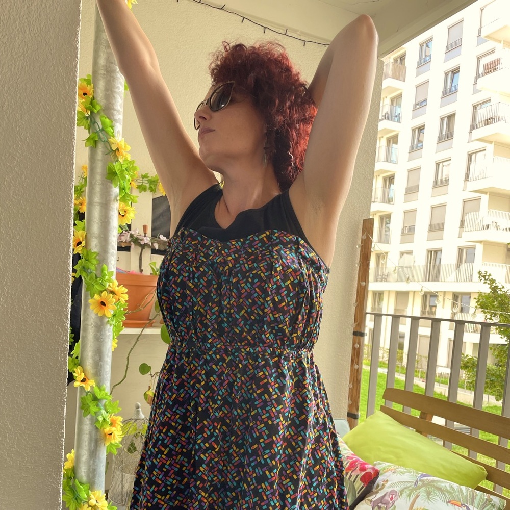 Funky pill-themed summer dress!